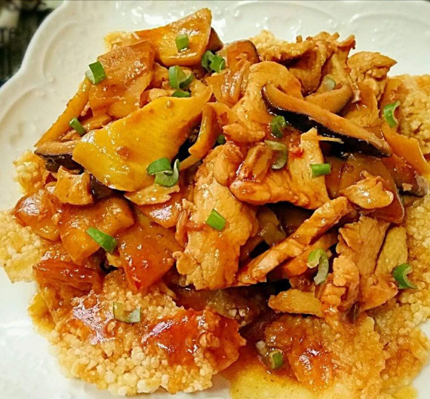 锅巴肉片简单又好吃，让你爱上这样一道独特味道的美食